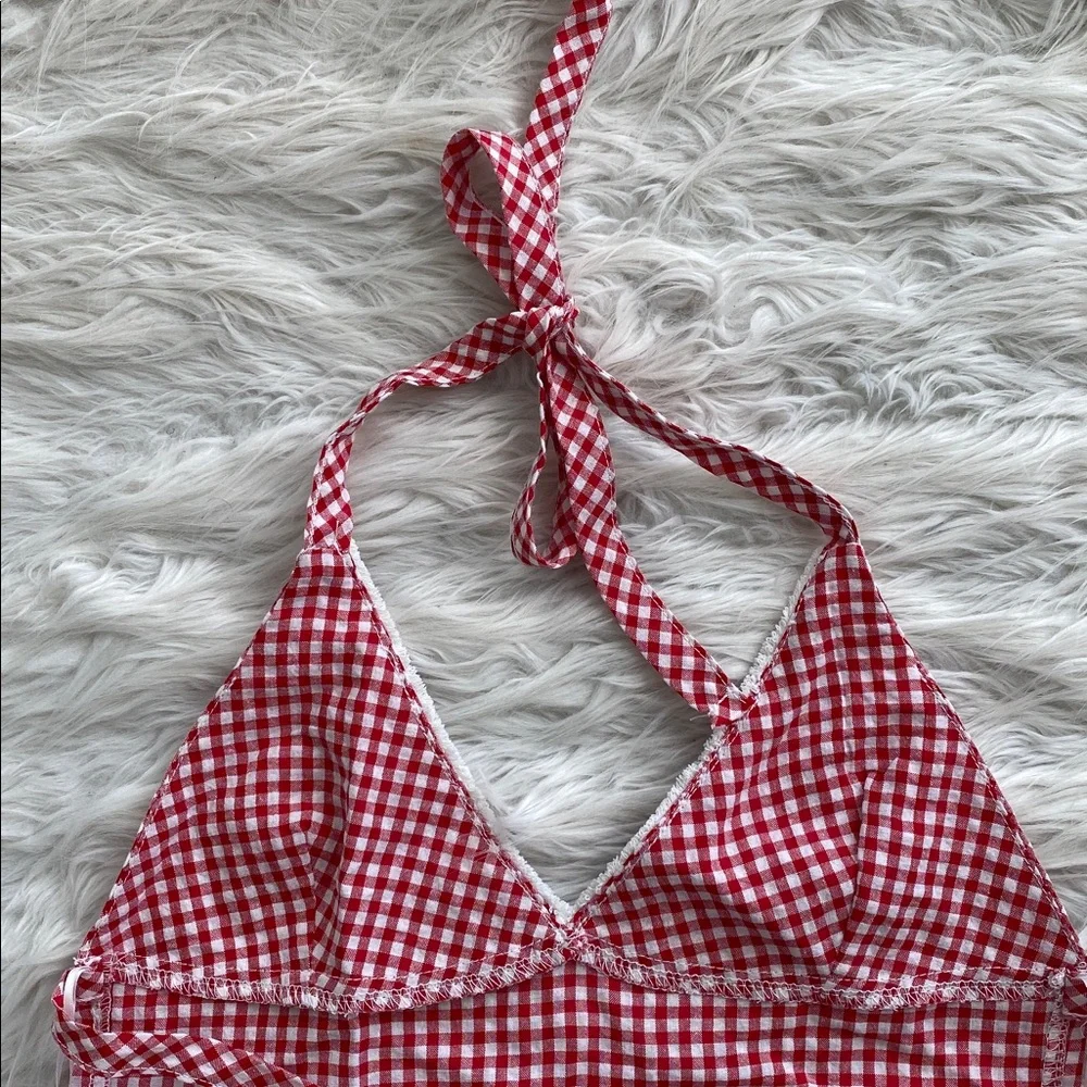 Edikted | Charmaine Open Back Gingham Top - Picture 9 of 12